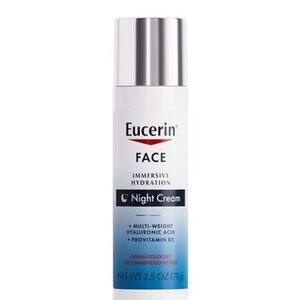 Eucerin Face Immersion Hydration Night Cream - 2.5 ounces. New in box.
